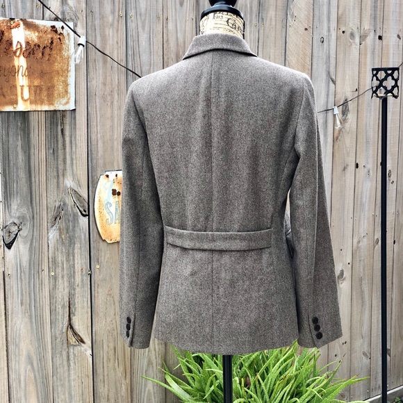 Lafayette New York Brown Wool Blazer size 4 - Picture 6 of 8